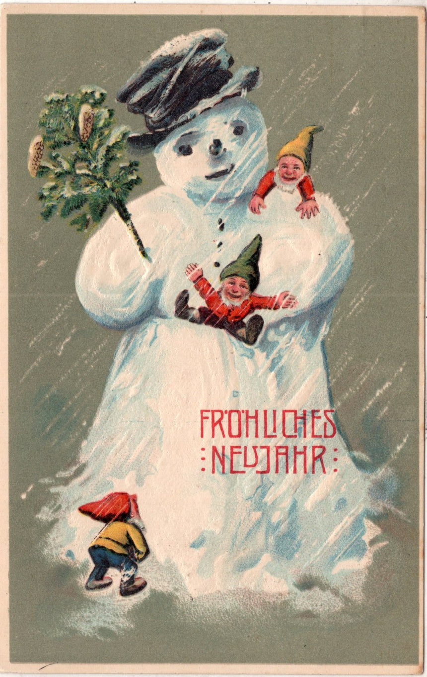 Cartolina Buon Natale / anno. Frohe Weihnachten / Neues Jahr. Merry Christmas & Happy New Year | Collezionissimo