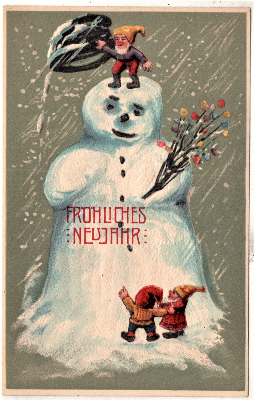 Cartolina Buon Natale / anno. Frohe Weihnachten / Neues Jahr. Merry Christmas & Happy New Year | Collezionissimo