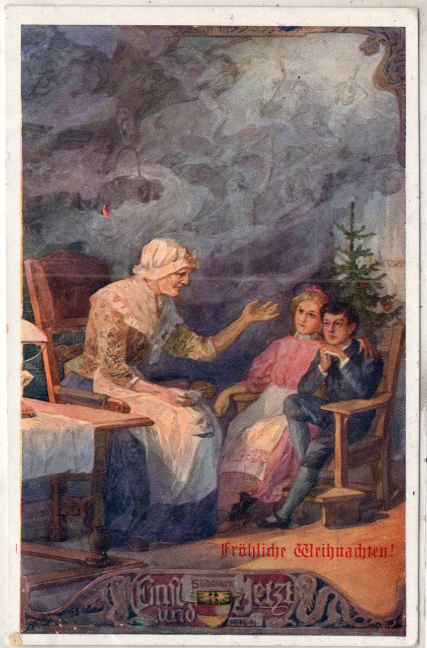 Cartolina Buon Natale / anno. Frohe Weihnachten / Neues Jahr. Merry Christmas & Happy New Year | Collezionissimo