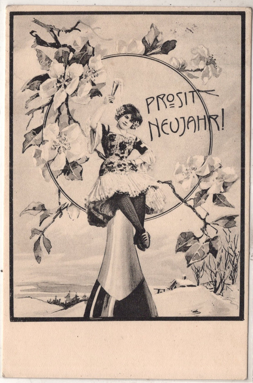 Cartolina Buon Natale / anno. Frohe Weihnachten / Neues Jahr. Merry Christmas & Happy New Year | Collezionissimo