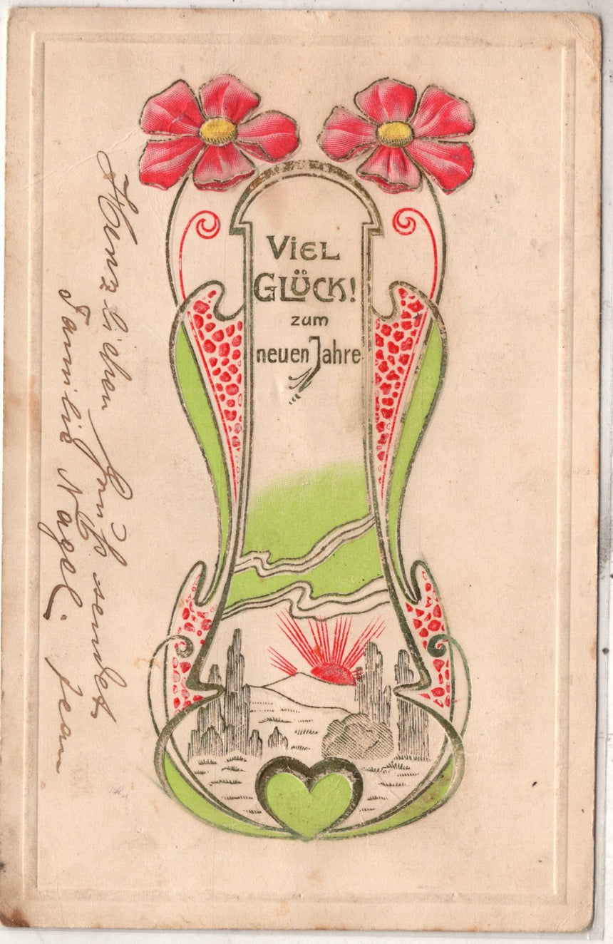 Cartolina Buon Natale / anno. Frohe Weihnachten / Neues Jahr. Merry Christmas & Happy New Year | Collezionissimo