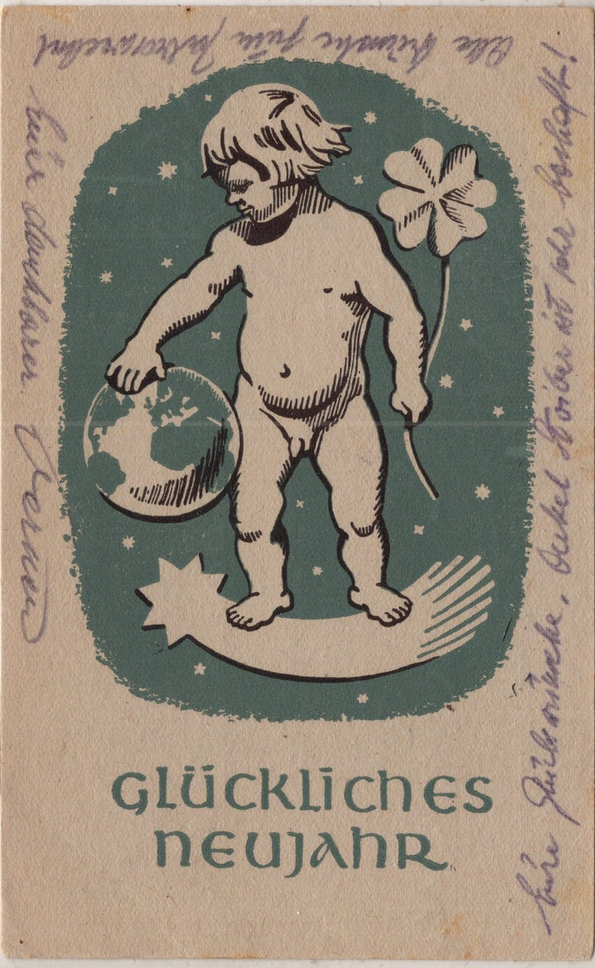 Cartolina Buon Natale / anno. Frohe Weihnachten / Neues Jahr. Merry Christmas & Happy New Year | Collezionissimo