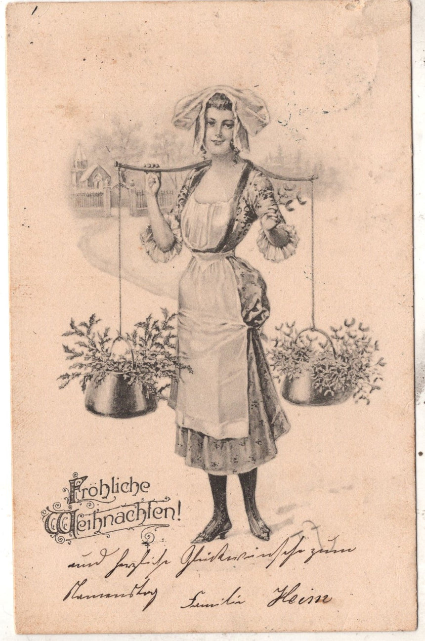 Cartolina Buon Natale / anno. Frohe Weihnachten / Neues Jahr. Merry Christmas & Happy New Year | Collezionissimo