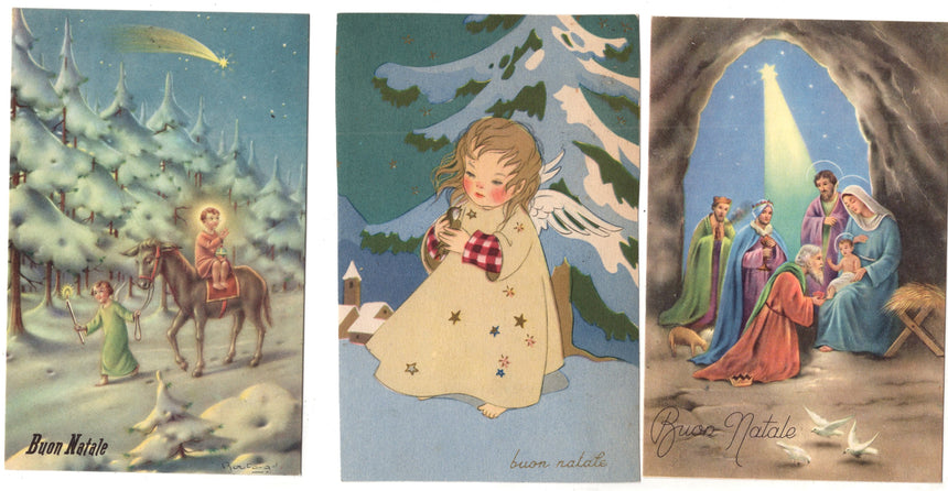 Cartolina Buon Natale / anno. Frohe Weihnachten / Neues Jahr. Merry Christmas & Happy New Year | Collezionissimo