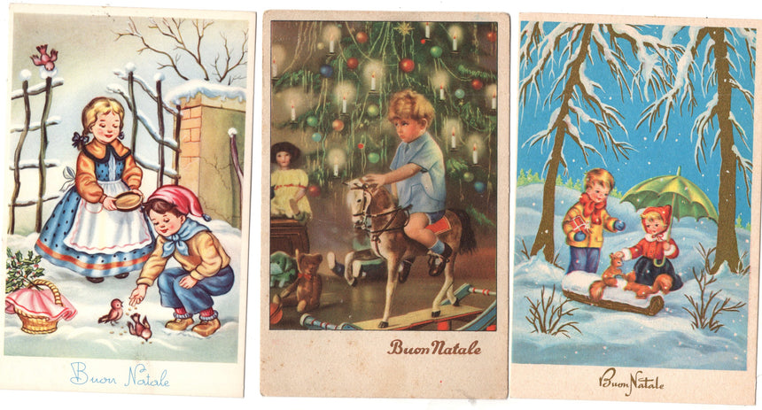 Cartolina Buon Natale / anno. Frohe Weihnachten / Neues Jahr. Merry Christmas & Happy New Year | Collezionissimo