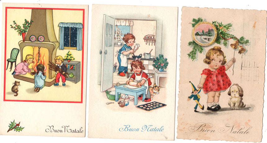 Cartolina Buon Natale / anno. Frohe Weihnachten / Neues Jahr. Merry Christmas & Happy New Year | Collezionissimo