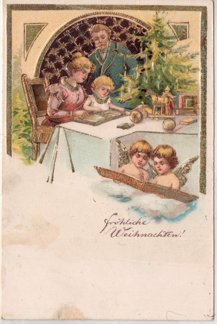 Cartolina Buon Natale / anno. Frohe Weihnachten / Neues Jahr. Merry Christmas & Happy New Year | Collezionissimo