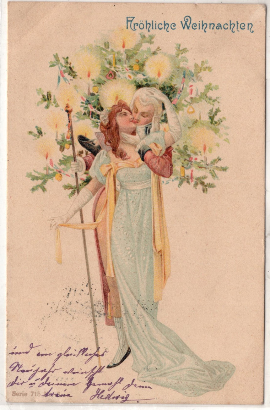 Cartolina Buon Natale / anno. Frohe Weihnachten / Neues Jahr. Merry Christmas & Happy New Year | Collezionissimo