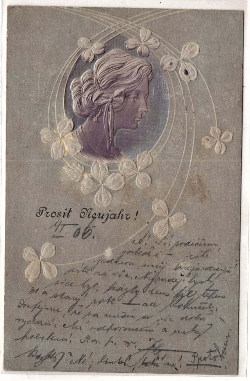 Cartolina Buon Natale / anno. Frohe Weihnachten / Neues Jahr. Merry Christmas & Happy New Year | Collezionissimo