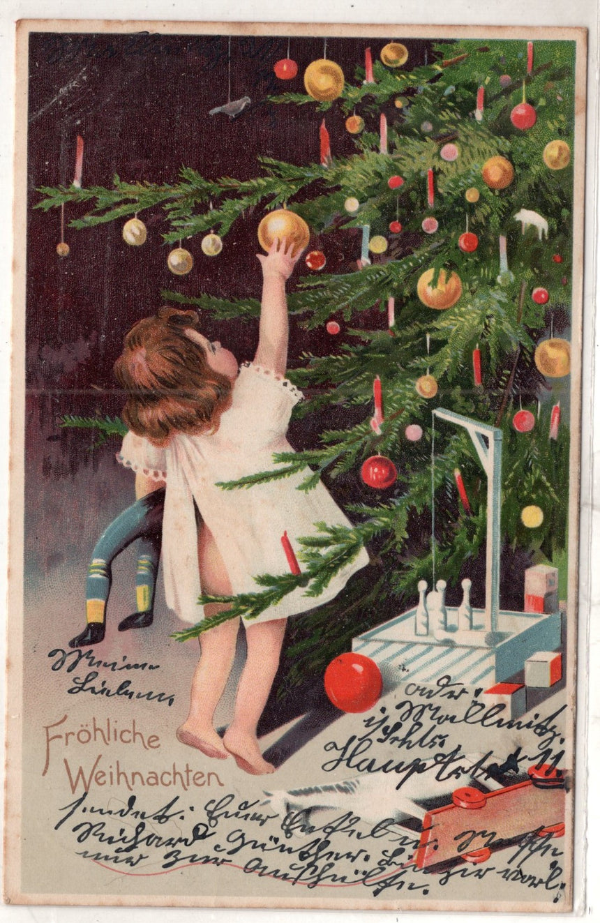 Cartolina Buon Natale / anno. Frohe Weihnachten / Neues Jahr. Merry Christmas & Happy New Year | Collezionissimo