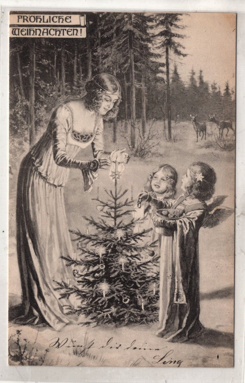 Cartolina Buon Natale / anno. Frohe Weihnachten / Neues Jahr. Merry Christmas & Happy New Year | Collezionissimo