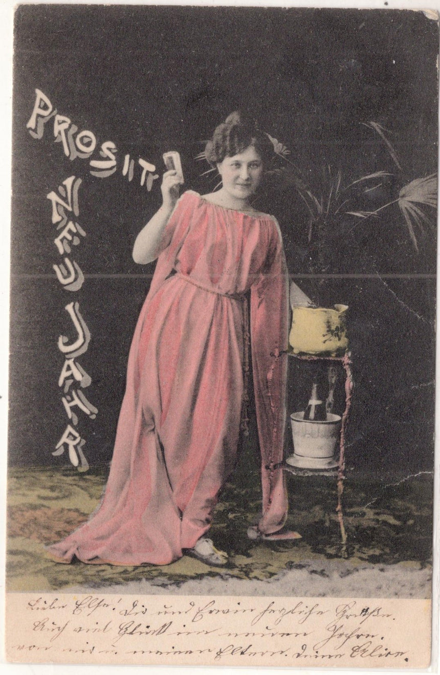 Cartolina Buon Natale / anno. Frohe Weihnachten / Neues Jahr. Merry Christmas & Happy New Year | Collezionissimo