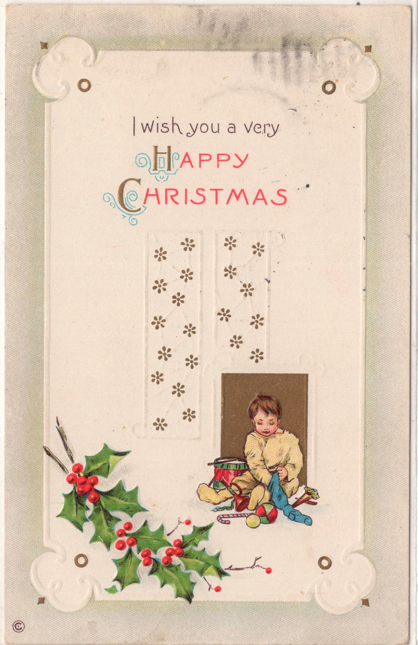 Cartolina Buon Natale / anno. Frohe Weihnachten / Neues Jahr. Merry Christmas & Happy New Year | Collezionissimo