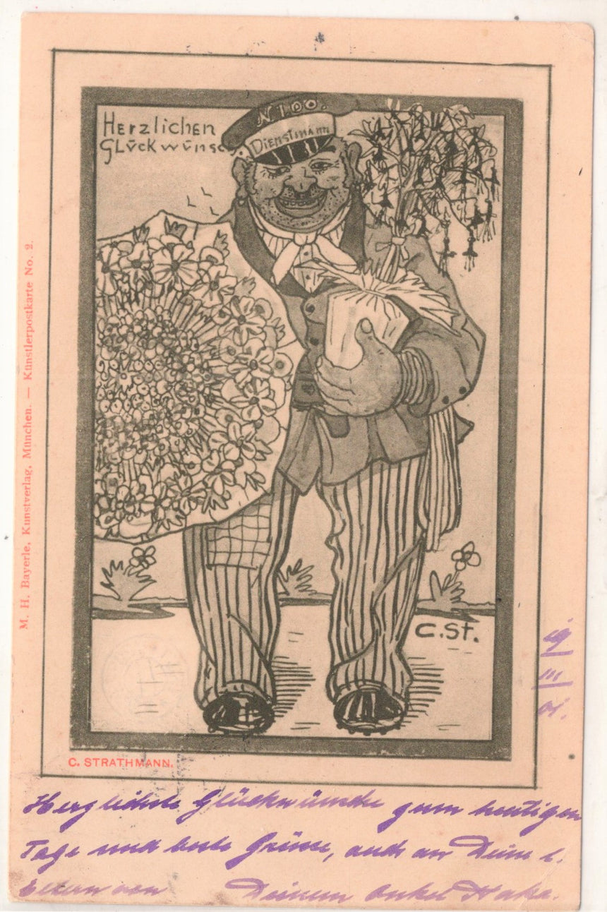 Cartolina Buon Natale / anno. Frohe Weihnachten / Neues Jahr. Merry Christmas & Happy New Year | Collezionissimo