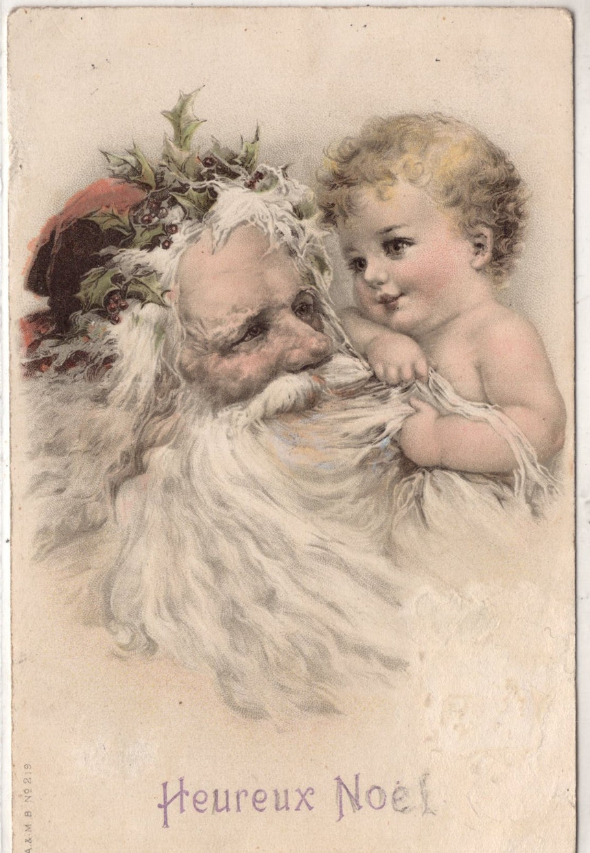 Cartolina Buon Natale / anno. Frohe Weihnachten / Neues Jahr. Merry Christmas & Happy New Year | Collezionissimo