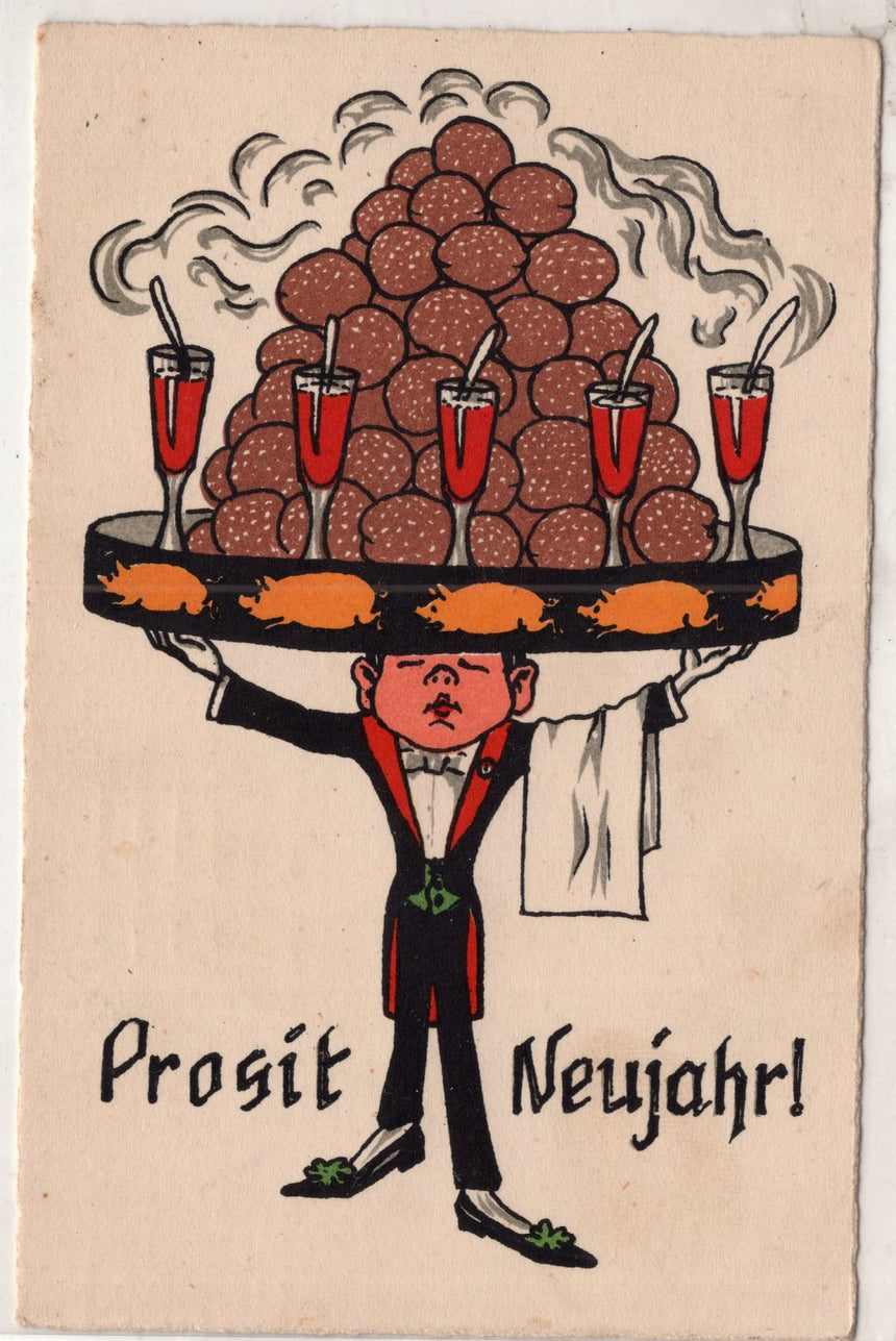 Cartolina Buon Natale / anno. Frohe Weihnachten / Neues Jahr. Merry Christmas & Happy New Year | Collezionissimo