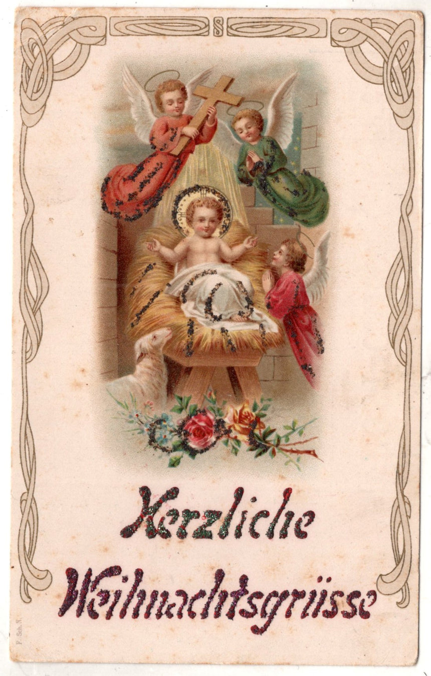 Cartolina Buon Natale / anno. Frohe Weihnachten / Neues Jahr. Merry Christmas & Happy New Year | Collezionissimo