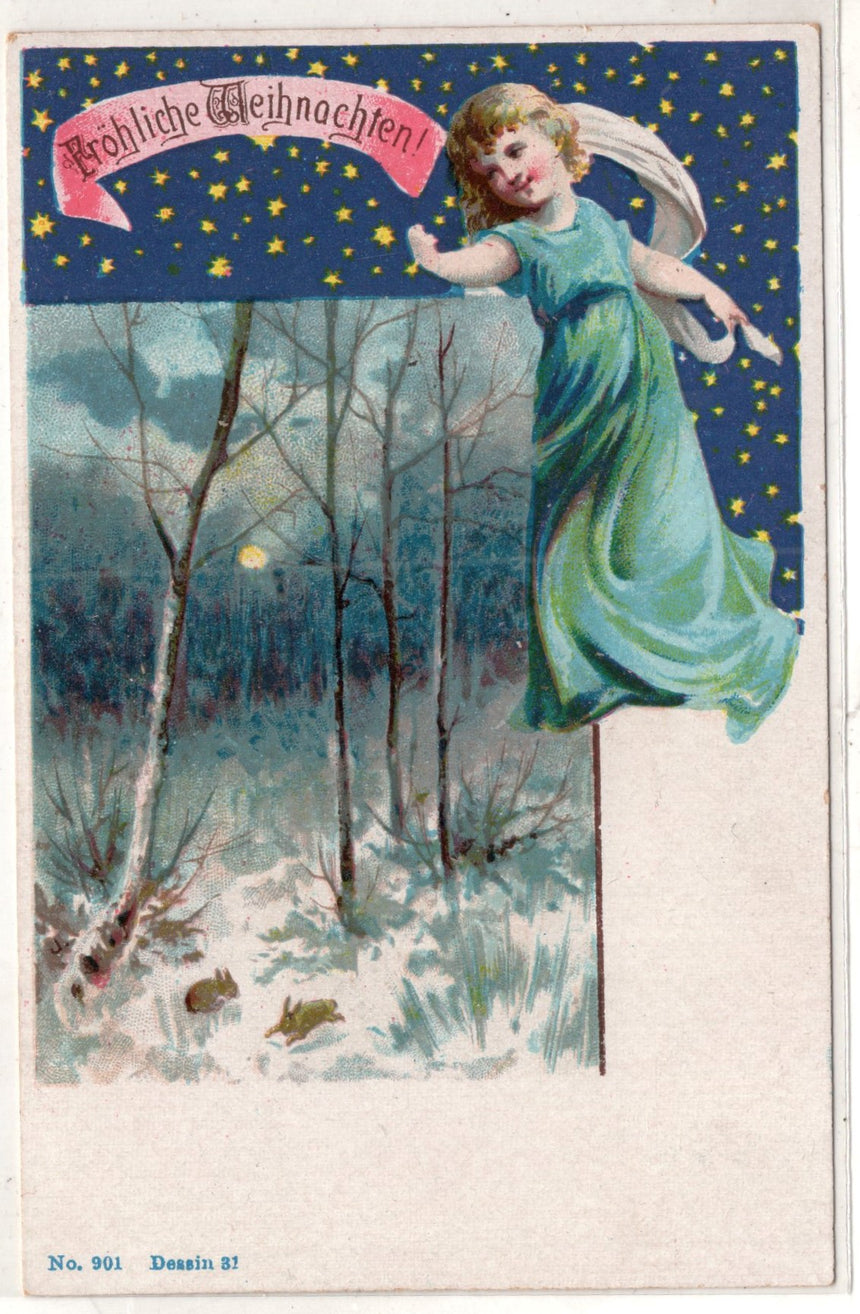 Cartolina Buon Natale / anno. Frohe Weihnachten / Neues Jahr. Merry Christmas & Happy New Year | Collezionissimo