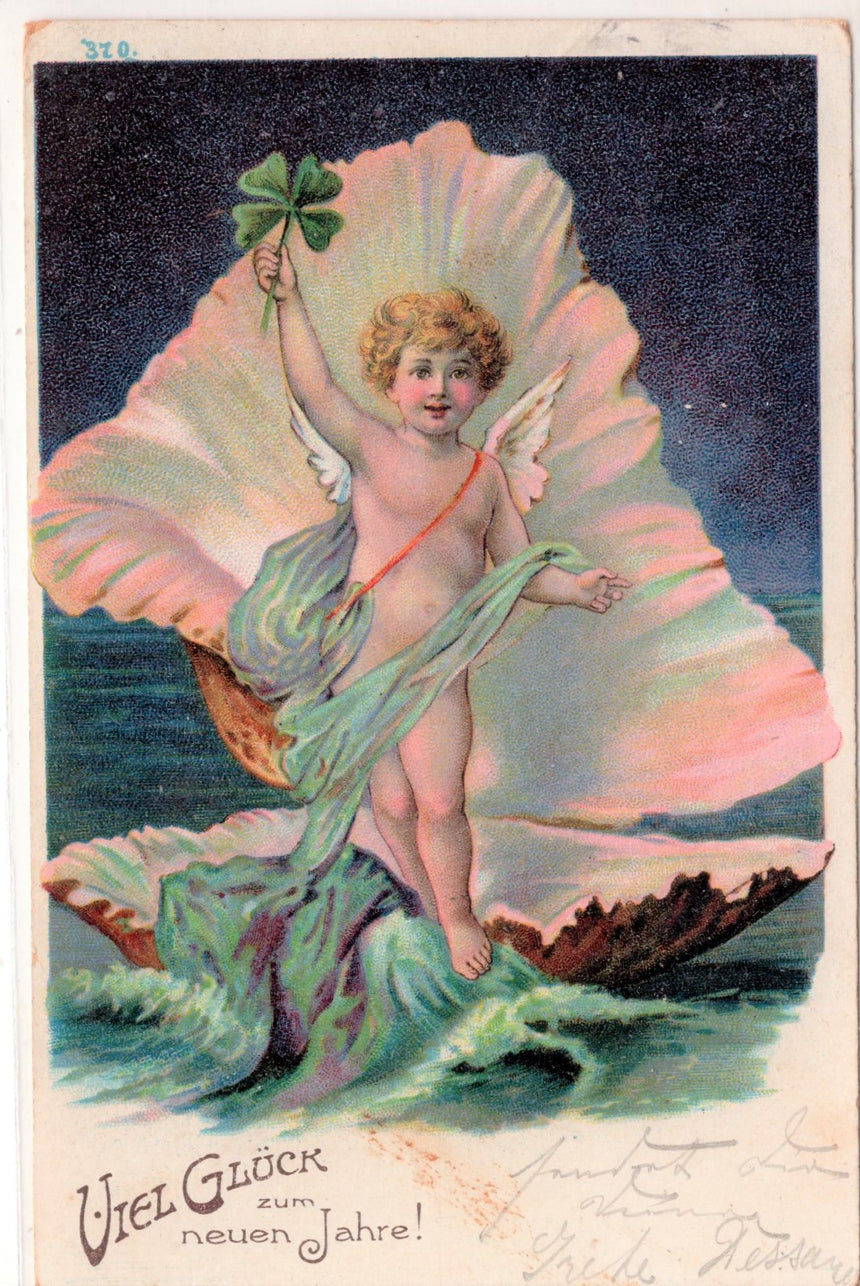 Cartolina Buon Natale / anno. Frohe Weihnachten / Neues Jahr. Merry Christmas & Happy New Year | Collezionissimo