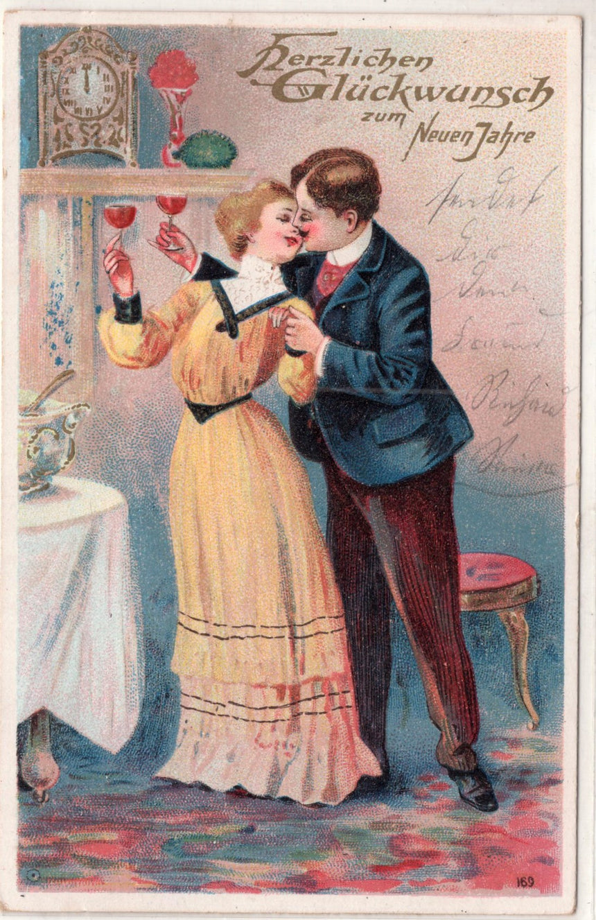 Cartolina Buon Natale / anno. Frohe Weihnachten / Neues Jahr. Merry Christmas & Happy New Year | Collezionissimo