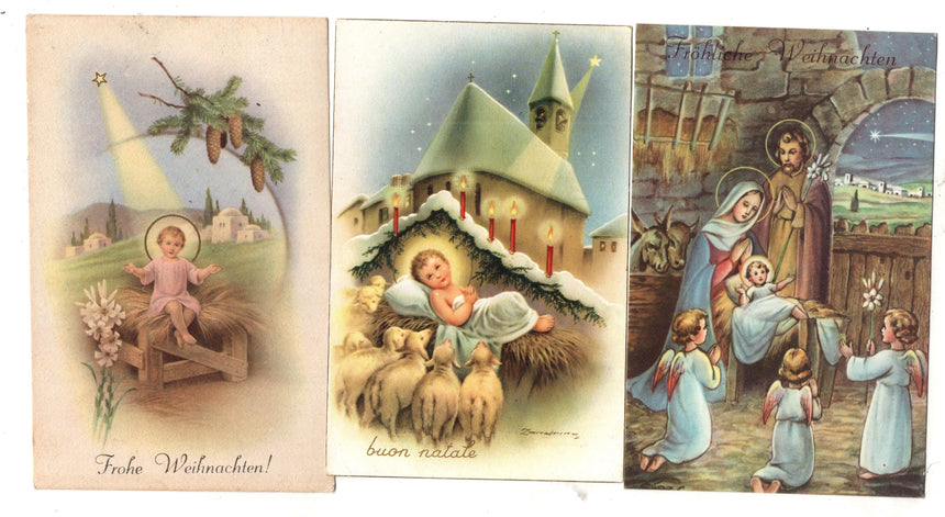 Cartolina Buon Natale / anno. Frohe Weihnachten / Neues Jahr. Merry Christmas & Happy New Year | Collezionissimo