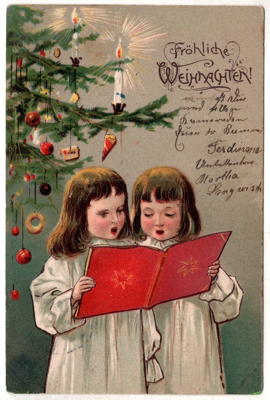 Cartolina Buon Natale / anno. Frohe Weihnachten / Neues Jahr. Merry Christmas & Happy New Year | Collezionissimo