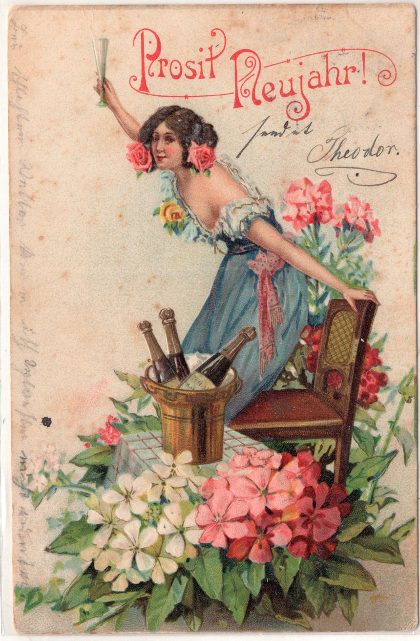 Cartolina Buon Natale / anno. Frohe Weihnachten / Neues Jahr. Merry Christmas & Happy New Year | Collezionissimo