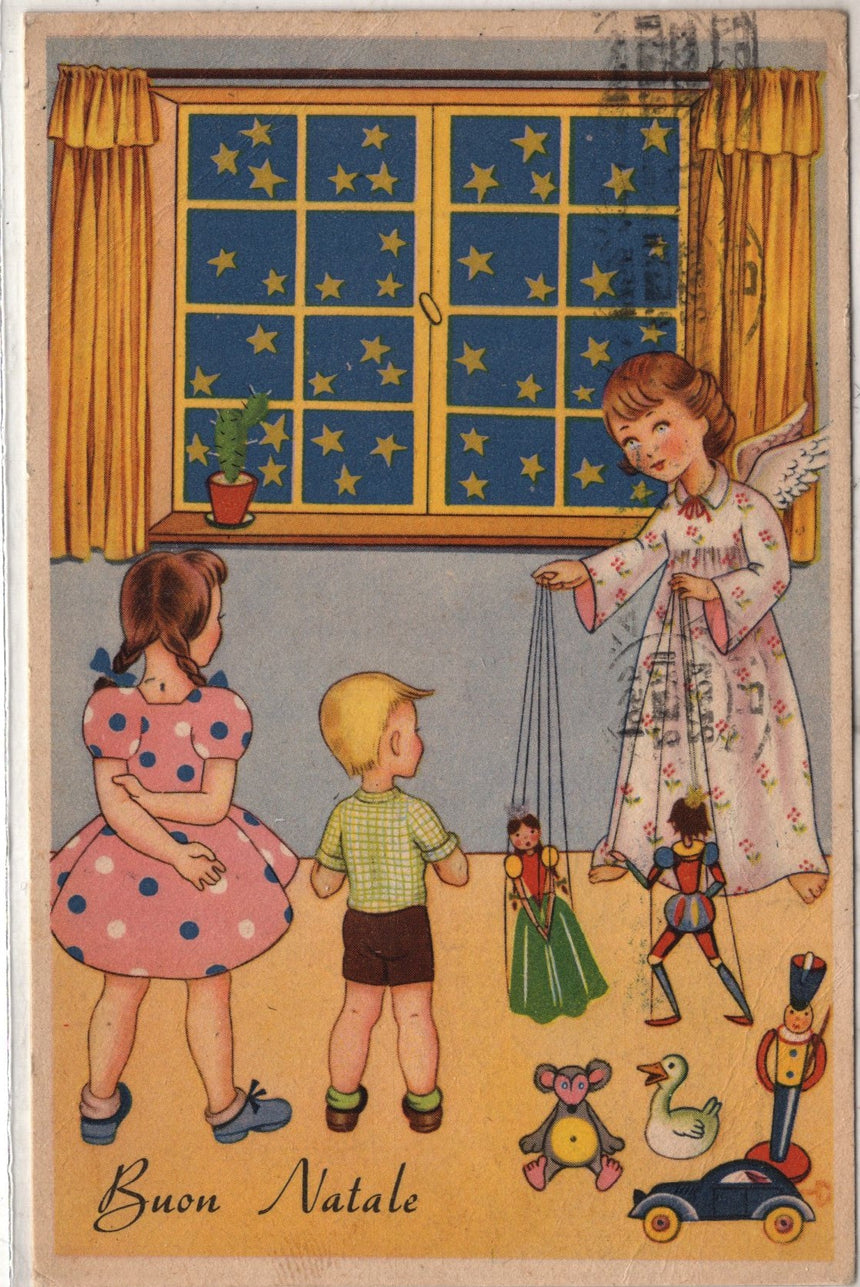 Cartolina Buon Natale / anno. Frohe Weihnachten / Neues Jahr. Merry Christmas & Happy New Year | Collezionissimo