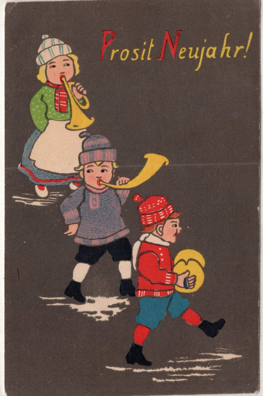 Cartolina Buon Natale / anno. Frohe Weihnachten / Neues Jahr. Merry Christmas & Happy New Year | Collezionissimo