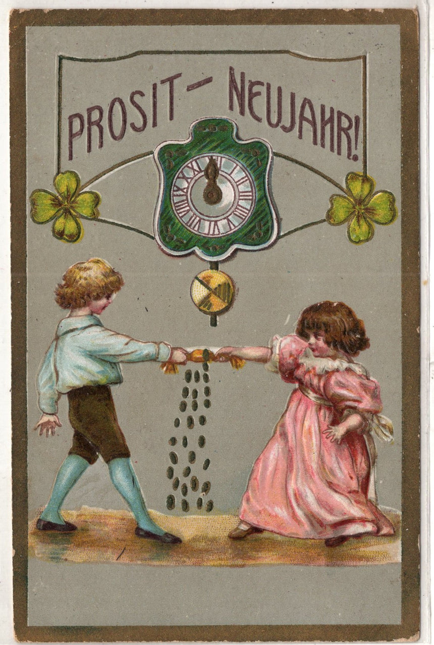 Cartolina Buon Natale / anno. Frohe Weihnachten / Neues Jahr. Merry Christmas & Happy New Year | Collezionissimo