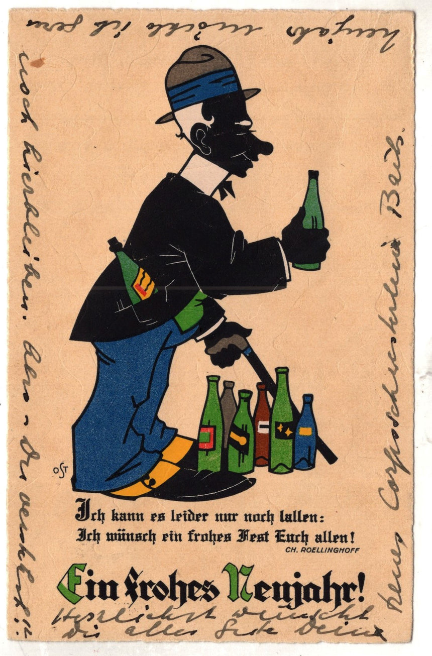 Cartolina Buon Natale / anno. Frohe Weihnachten / Neues Jahr. Merry Christmas & Happy New Year | Collezionissimo