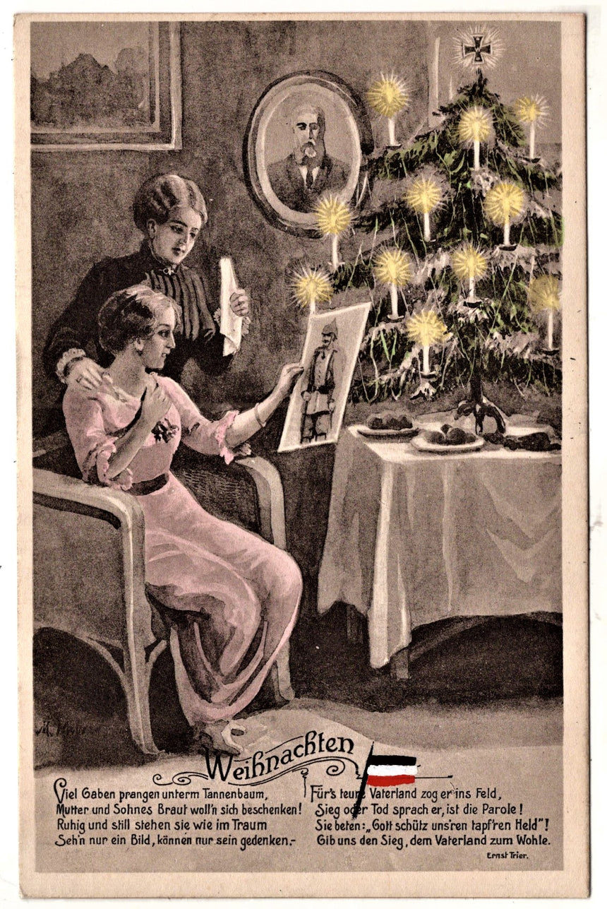 Cartolina Buon Natale / anno. Frohe Weihnachten / Neues Jahr. Merry Christmas & Happy New Year | Collezionissimo