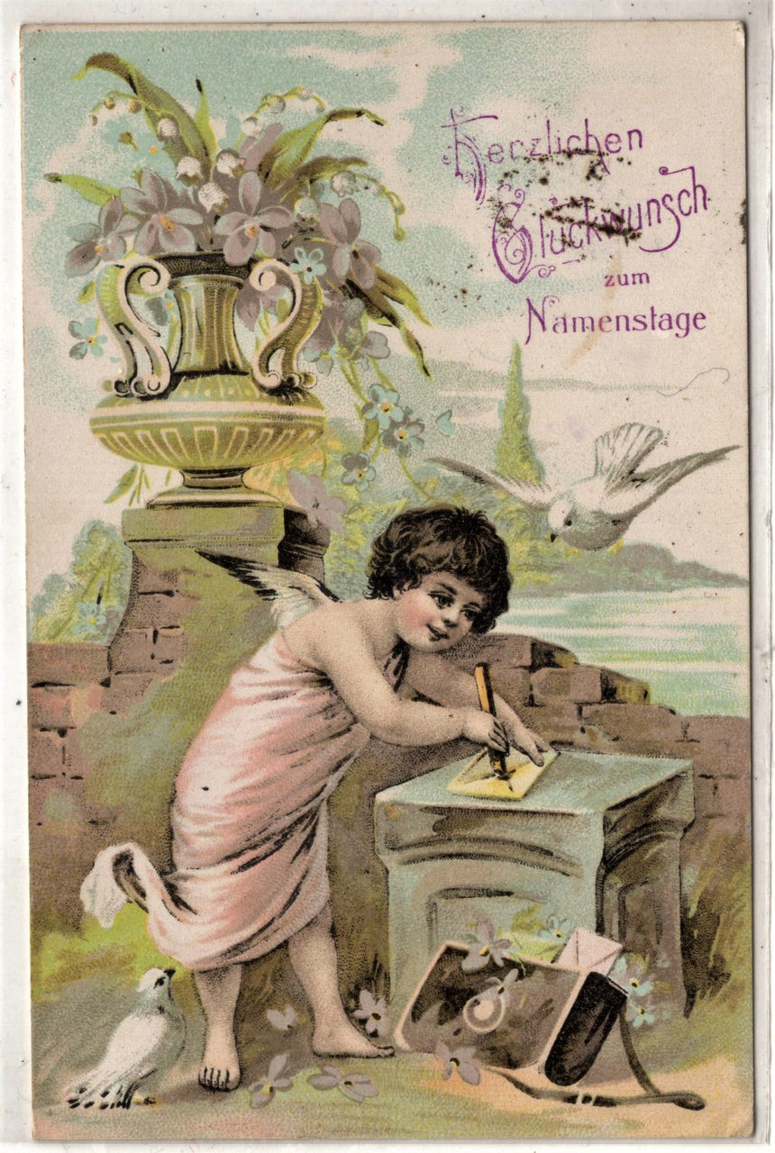 Cartolina Buon Natale / anno. Frohe Weihnachten / Neues Jahr. Merry Christmas & Happy New Year | Collezionissimo