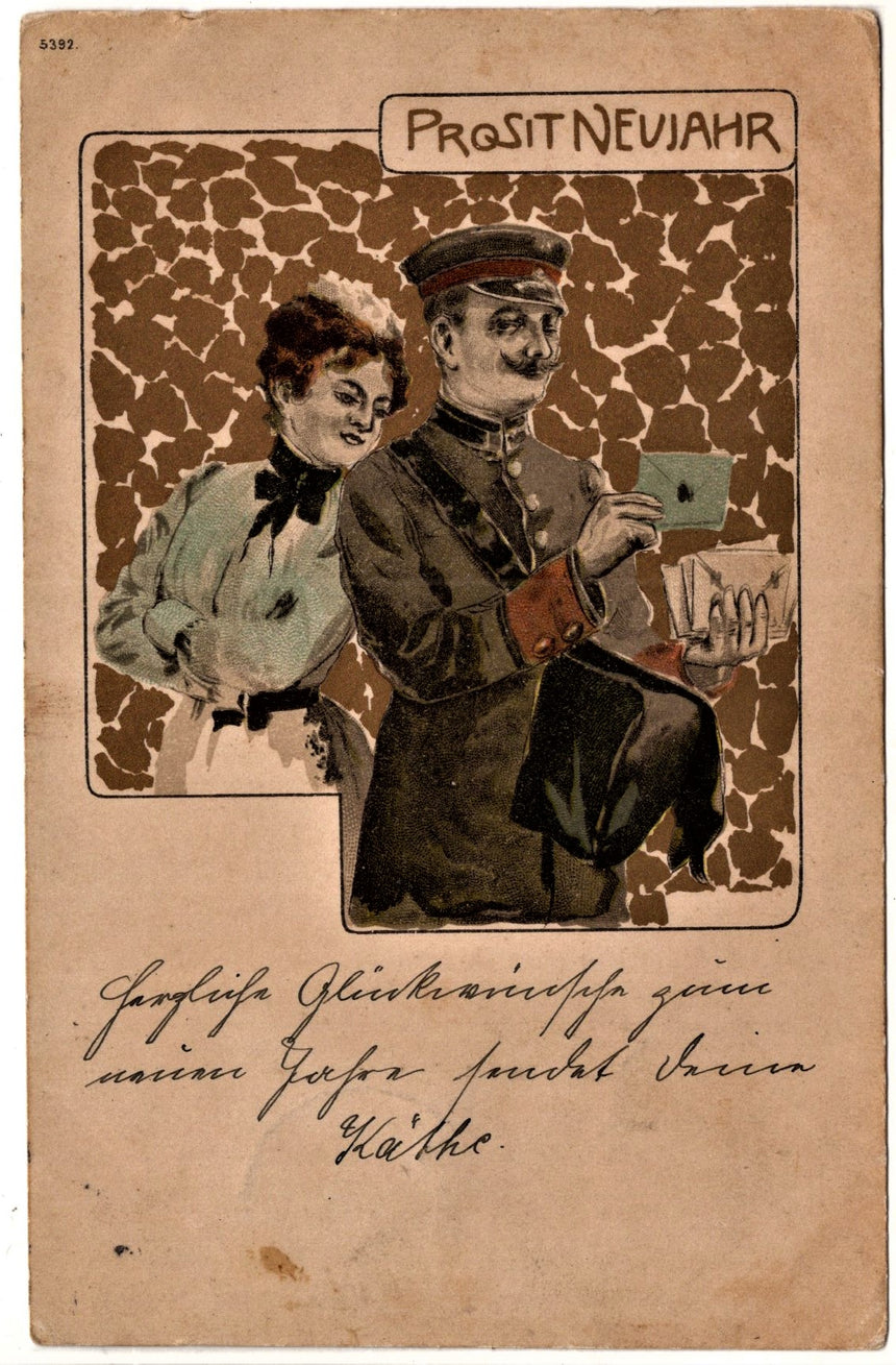 Cartolina Buon Natale / anno. Frohe Weihnachten / Neues Jahr. Merry Christmas & Happy New Year | Collezionissimo