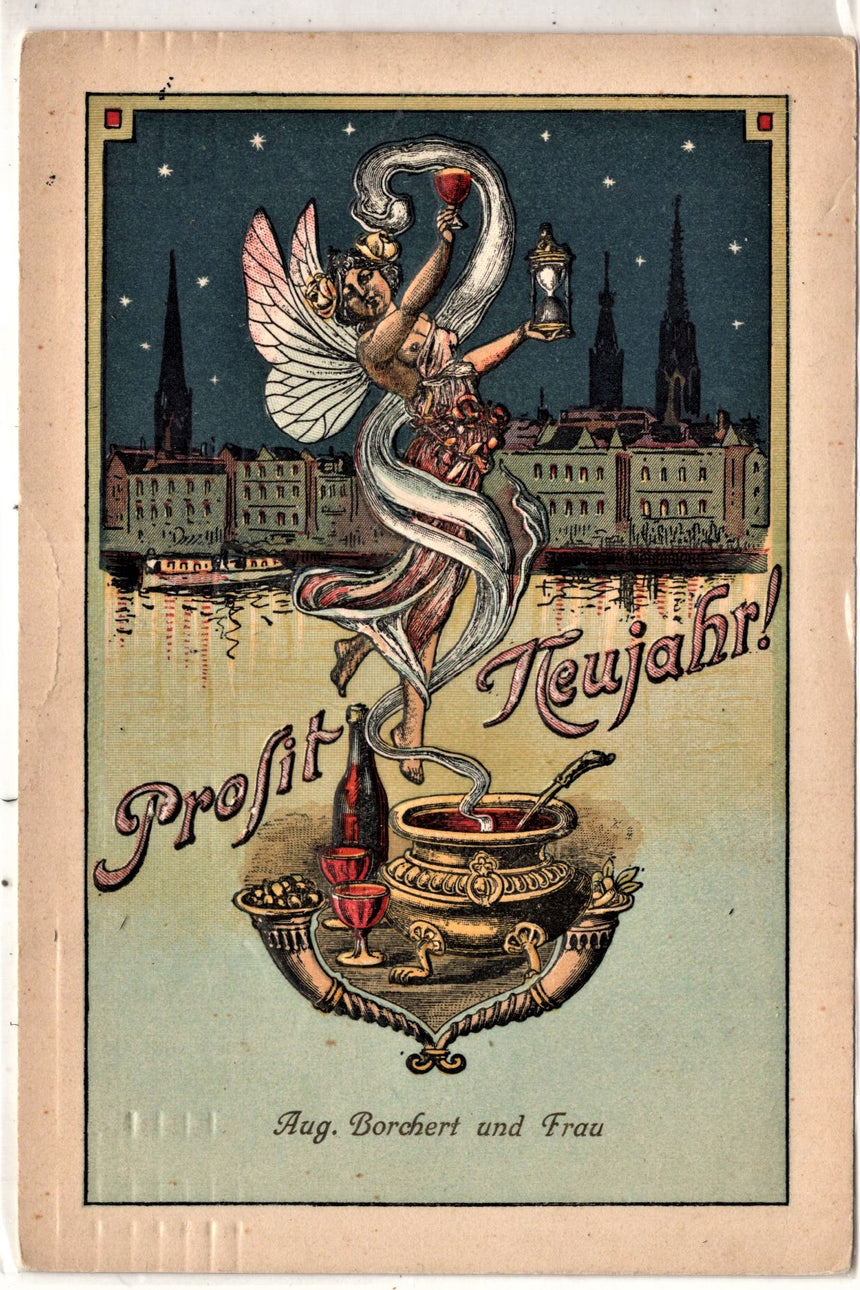 Cartolina Buon Natale / anno. Frohe Weihnachten / Neues Jahr. Merry Christmas & Happy New Year | Collezionissimo