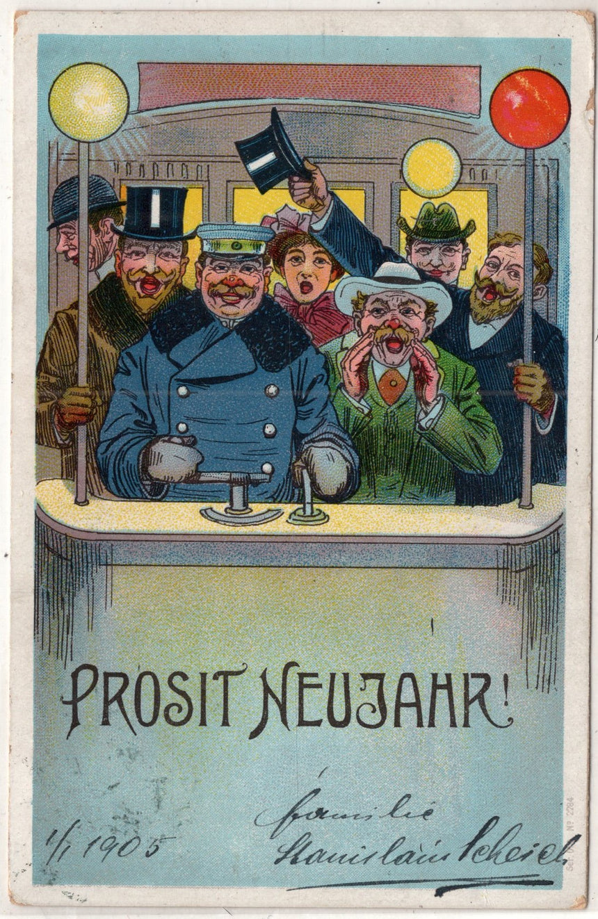 Cartolina Buon Natale / anno. Frohe Weihnachten / Neues Jahr. Merry Christmas & Happy New Year | Collezionissimo