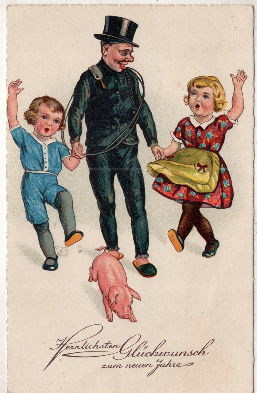 Cartolina Buon Natale / anno. Frohe Weihnachten / Neues Jahr. Merry Christmas & Happy New Year | Collezionissimo