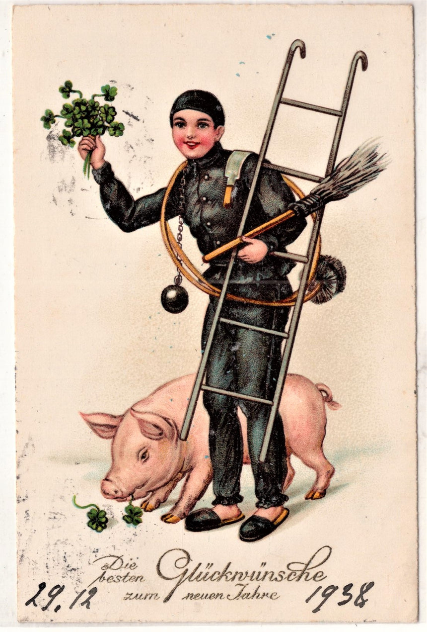 Cartolina Buon Natale / anno. Frohe Weihnachten / Neues Jahr. Merry Christmas & Happy New Year | Collezionissimo