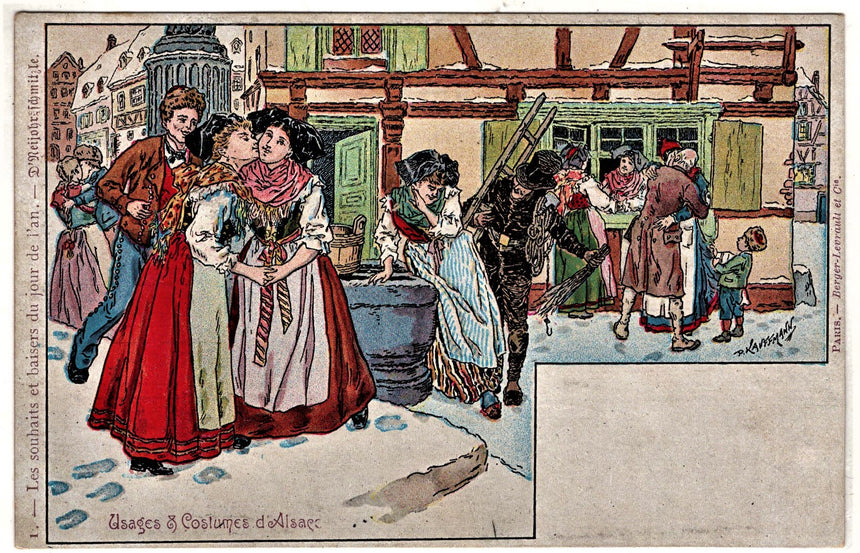 Cartolina Buon Natale / anno. Frohe Weihnachten / Neues Jahr. Merry Christmas & Happy New Year | Collezionissimo