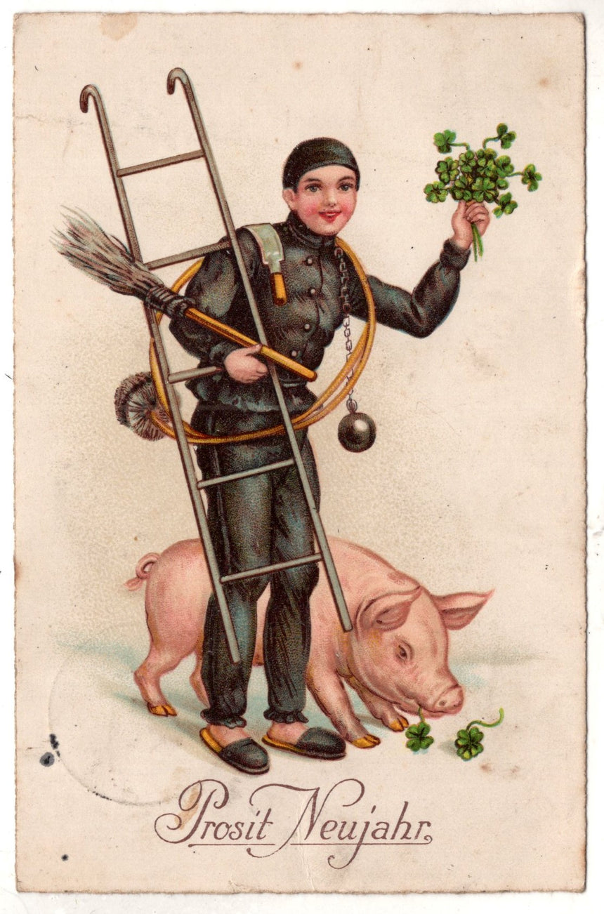 Cartolina Buon Natale / anno. Frohe Weihnachten / Neues Jahr. Merry Christmas & Happy New Year | Collezionissimo