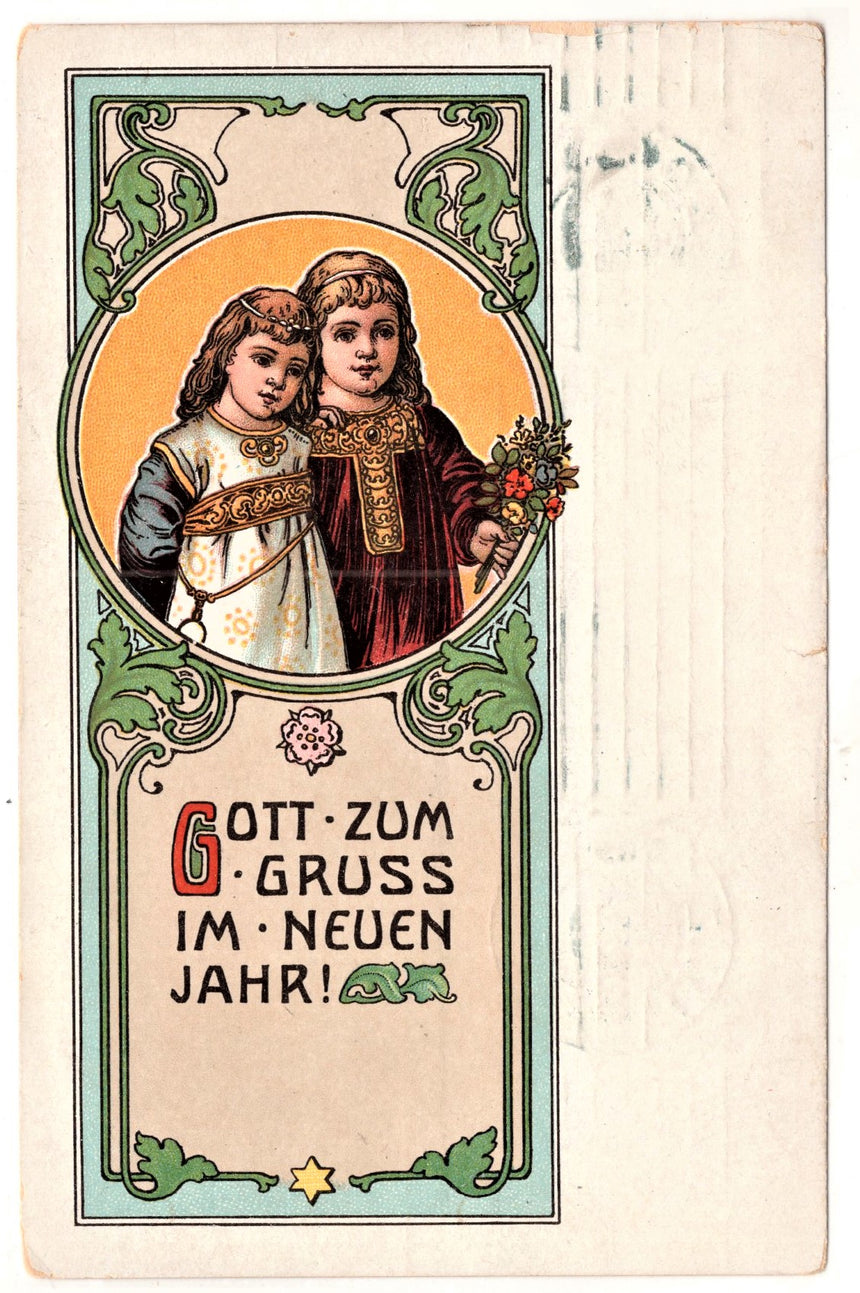 Cartolina Buon Natale / anno. Frohe Weihnachten / Neues Jahr. Merry Christmas & Happy New Year | Collezionissimo