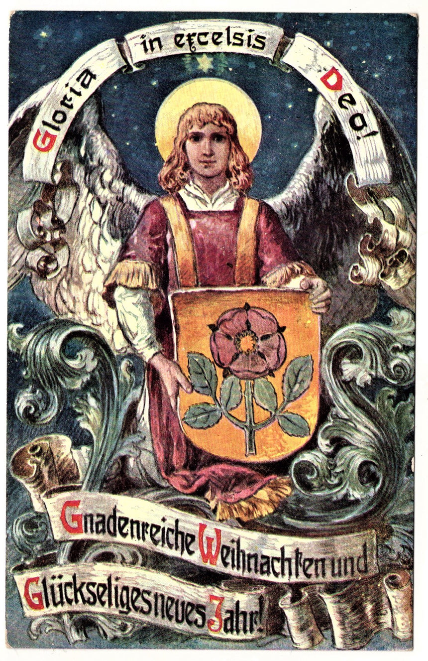 Cartolina Buon Natale / anno. Frohe Weihnachten / Neues Jahr. Merry Christmas & Happy New Year | Collezionissimo