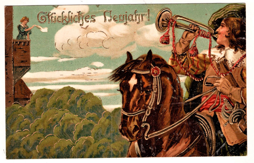 Cartolina Buon Natale / anno. Frohe Weihnachten / Neues Jahr. Merry Christmas & Happy New Year | Collezionissimo