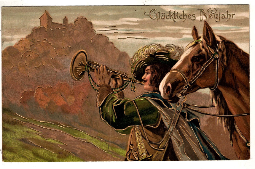 Cartolina Buon Natale / anno. Frohe Weihnachten / Neues Jahr. Merry Christmas & Happy New Year | Collezionissimo