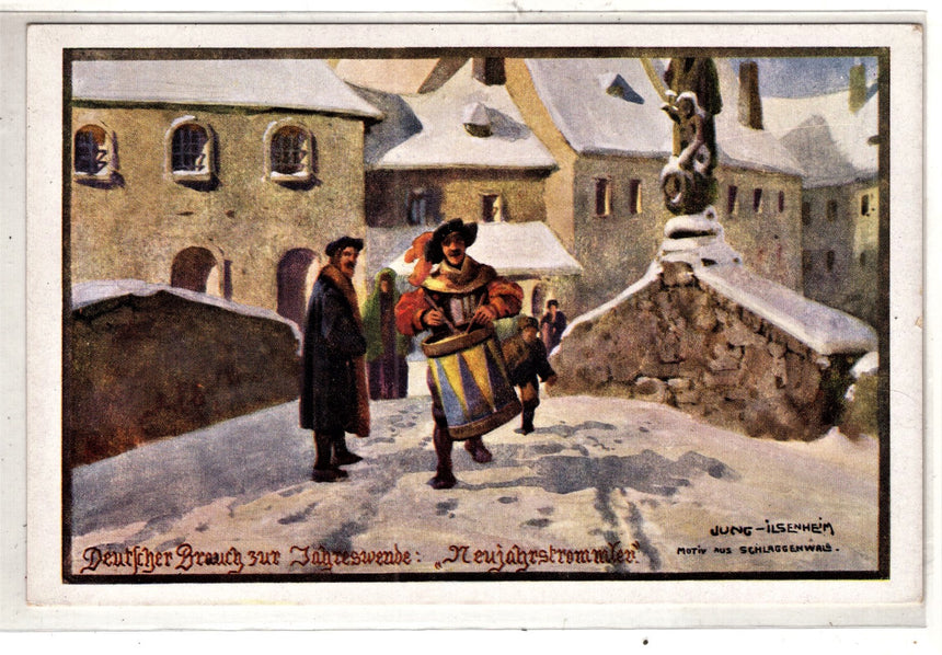 Cartolina Buon Natale / anno. Frohe Weihnachten / Neues Jahr. Merry Christmas & Happy New Year | Collezionissimo