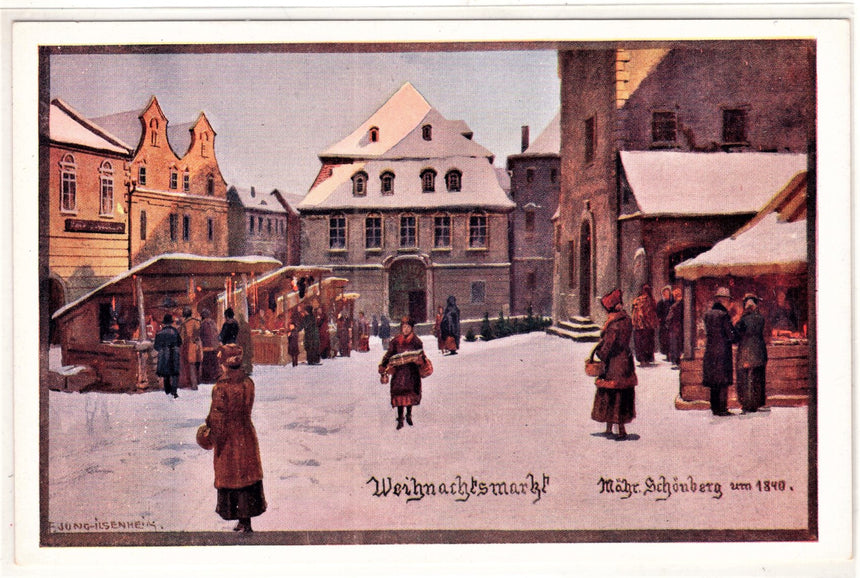 Cartolina Buon Natale / anno. Frohe Weihnachten / Neues Jahr. Merry Christmas & Happy New Year | Collezionissimo