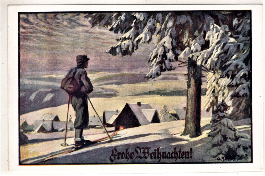 Cartolina Buon Natale / anno. Frohe Weihnachten / Neues Jahr. Merry Christmas & Happy New Year | Collezionissimo