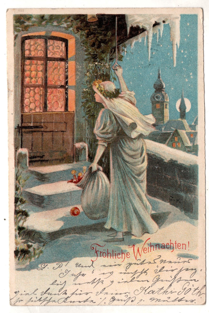 Cartolina Buon Natale / anno. Frohe Weihnachten / Neues Jahr. Merry Christmas & Happy New Year | Collezionissimo
