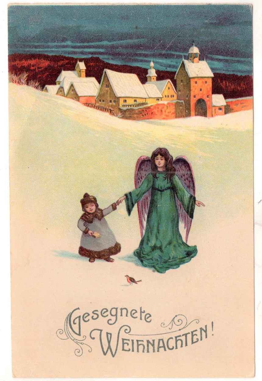 Cartolina Buon Natale / anno. Frohe Weihnachten / Neues Jahr. Merry Christmas & Happy New Year | Collezionissimo