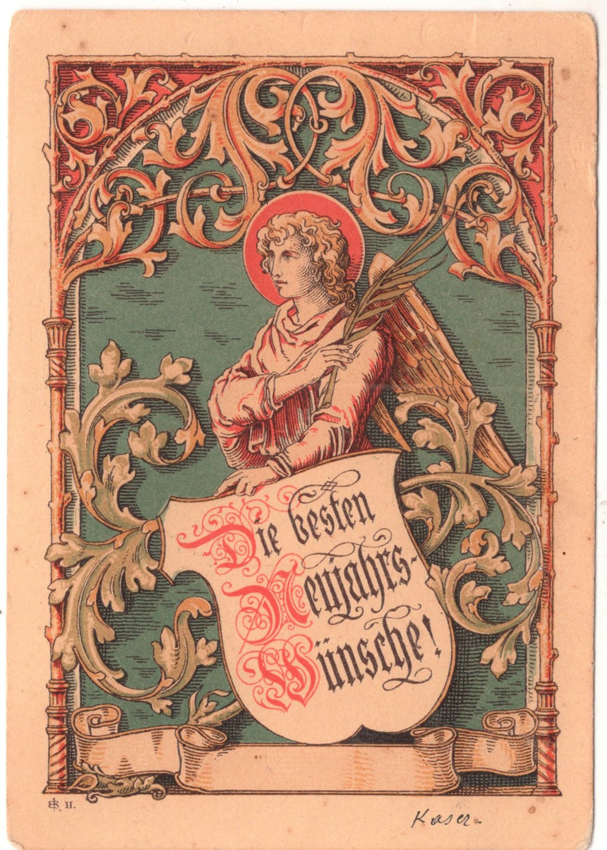 Cartolina Buon Natale / anno. Frohe Weihnachten / Neues Jahr. Merry Christmas & Happy New Year | Collezionissimo